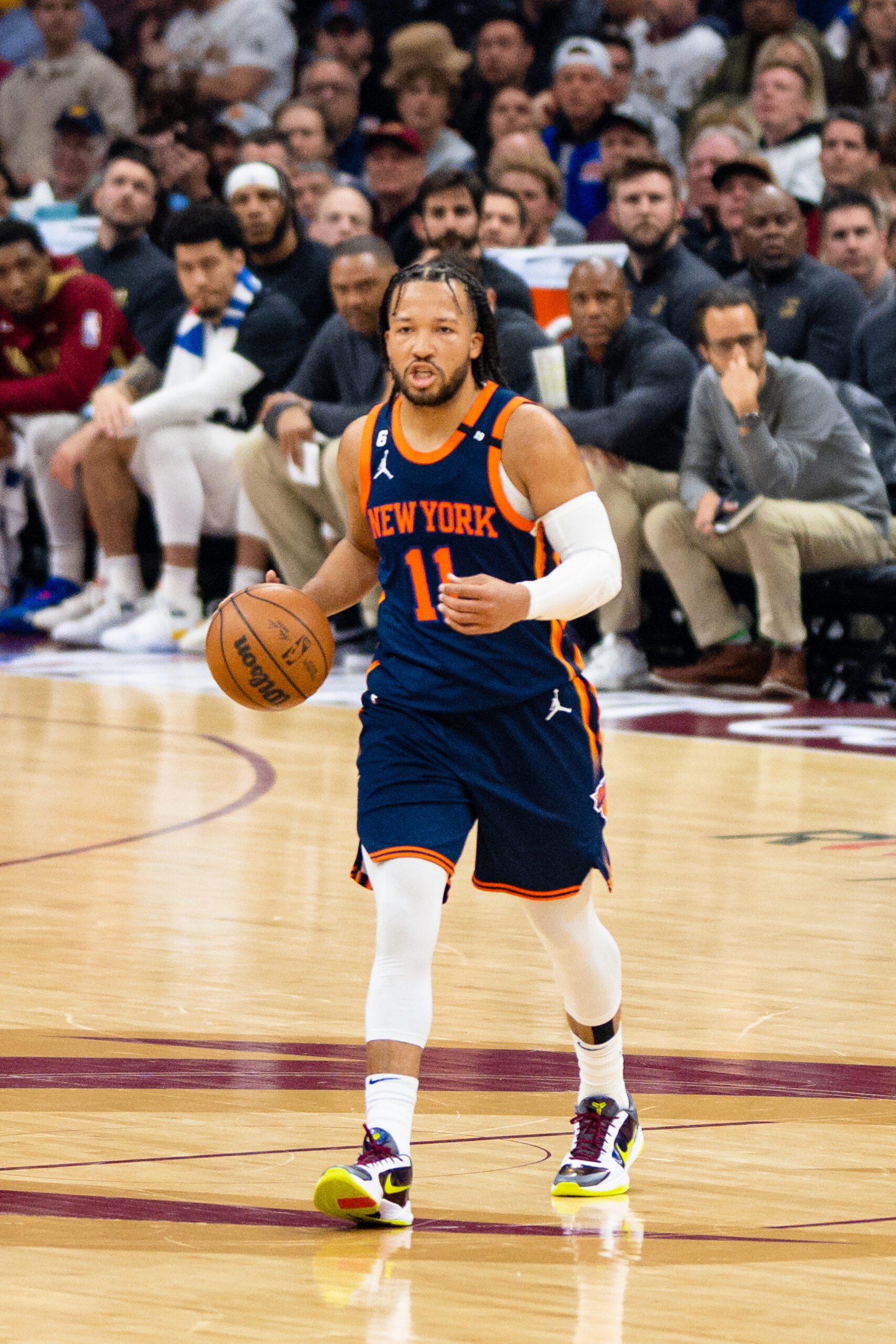 Jalen Brunson podczas meczu New York Knicks